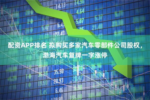 配资APP排名 拟购买多家汽车零部件公司股权，渤海汽车复牌一字涨停